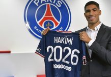 Achraf Hakimi retrouve le groupe du PSG avant la finale européenne Achraf Hakimi retrouve le groupe du PSG avant la finale européenne