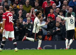 Championnat d’Angleterre: Liverpool ridiculise Manchester United sur sa pelouse (5-0)