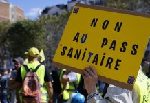 France : Plus de 40.000 manifestants contre le pass sanitaire