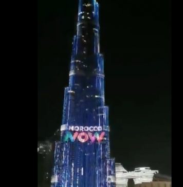 « Morocco Now » sur Burj Khalifa à Dubaï