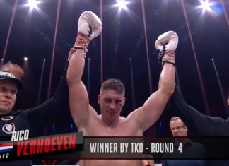 Jamal Ben Saddik perd par TKO contre Rico Verhoeven (Photos)