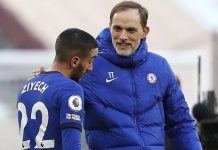 Thomas Tuchel satisfait du rendement de Ziyech face à Manchester United