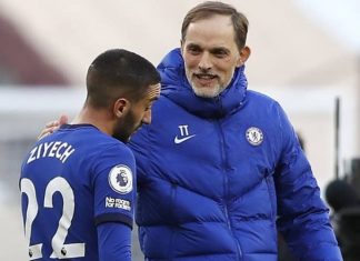 Thomas Tuchel satisfait du rendement de Ziyech face à Manchester United