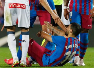 FC Barcelone : Victime d’un malaise cardiaque, Sergio Aguero sera absent trois mois