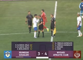 Botola Pro D1 « Inwi » : victoire du Wydad de Casablanca sur la pelouse de la Jeunesse sportive Salmi (3-4)