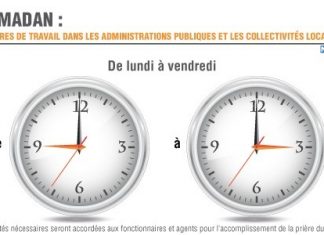 Ramadan. Horaire continu de 09h à 15h dans les administrations marocaines