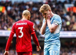 Premier League. Manchester City et Liverpool se quittent sur un match nul 2-2