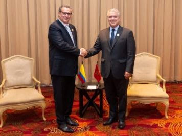 Akhannouch reçu par le président colombien