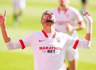 FC Séville : L’attaquant marocain En-Nesyri envoi son équipe en Ligue des champions