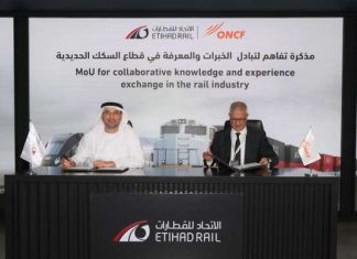Ferroviaire : Signature d’un MoU entre l’ONCF et Etihad Rail