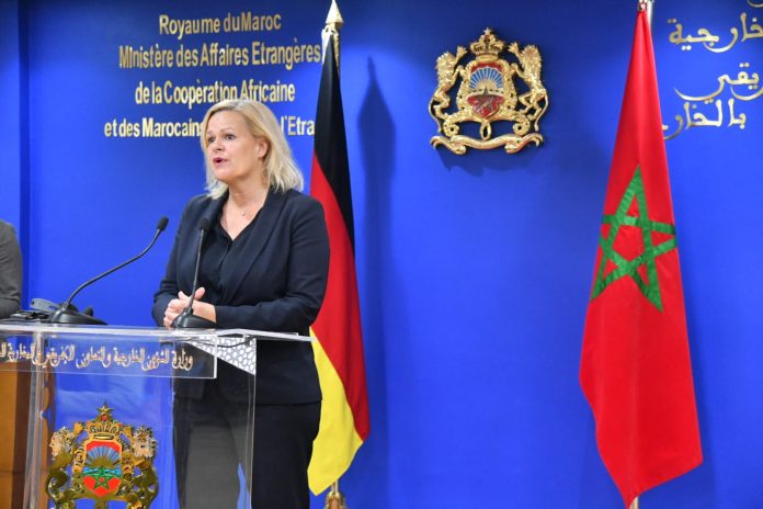 Mme Faeser souligne les intérêts communs entre le Maroc et l'Allemagne