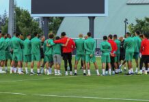 Les Lions se préparent à Maâmoura avant les matchs face à la Tunisie et au Bénin