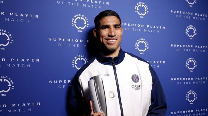 Mondial des clubs : Achraf Hakimi dans l’équipe type de la 3e journée
