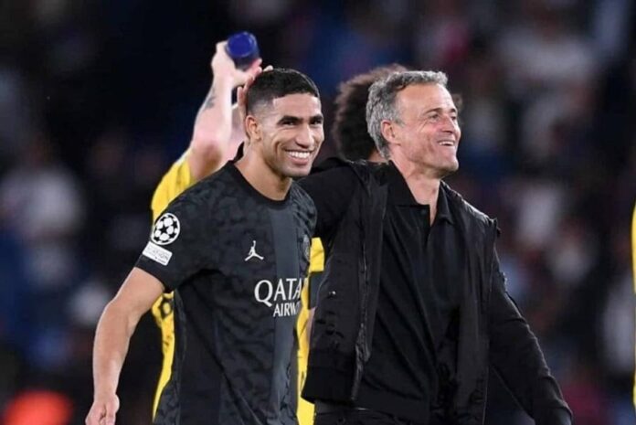 Avant Real-PSG, Luis Enrique salue l’excellence d’Hakimi