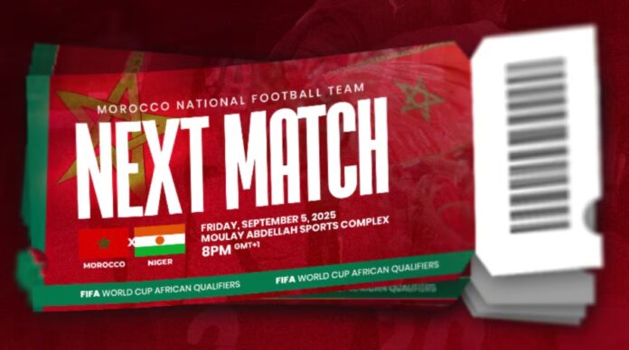 Maroc–Niger : ouverture de la billetterie en ligne pour le match à Rabat