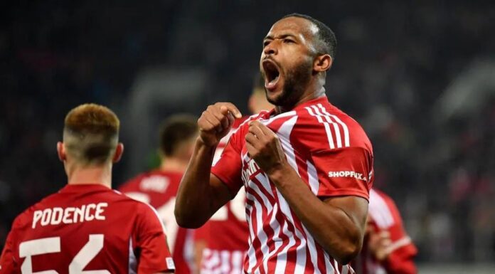 Olympiakos : Ayoub El Kaabi atteint le cap des 100 matchs
