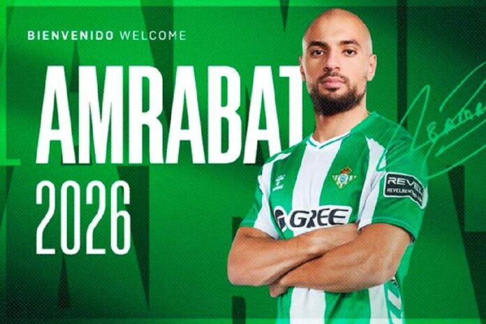 Sofyan Amrabat prêté une saison au Betis Séville