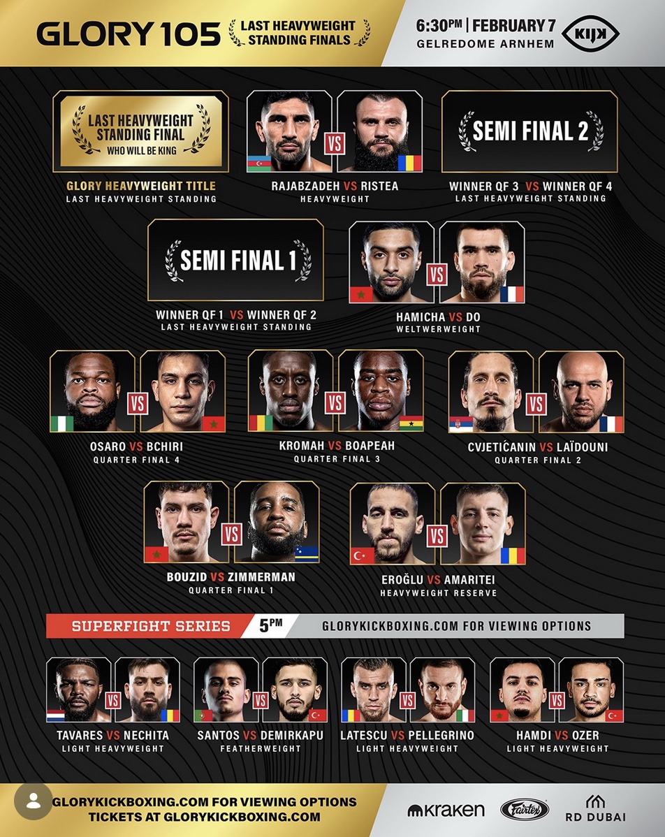 GLORY 105 en direct