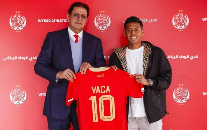 Wydad Ramiro Vaca Le Wydad annonce la signature de Ramiro Vaca, milieu bolivien de 26 ans, cinquième renfort hivernal pour renforcer l’entrejeu du club.