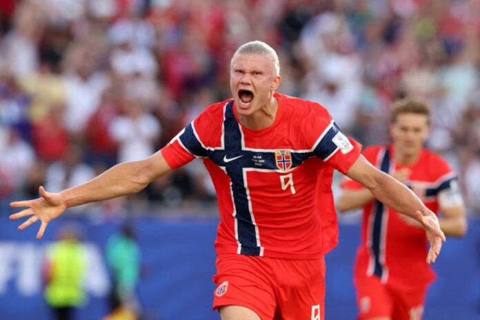 Haaland Norvege Le Brésil tombe face à la Norvège en huitième de finale