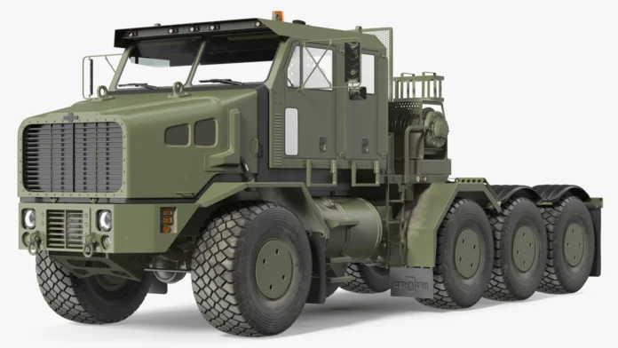 militarytrucktractoroshkoshglobalheta1mb3dmodel001 Nouvelle commande marocaine de 50 véhicules lourds Oshkosh